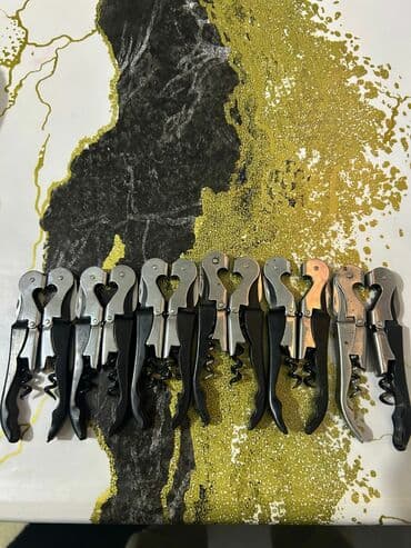 Столовые приборы: Peşəkar ofisiant tipli 3‑funksiyalı şüşəaçan (sommelier açacağı) - — 2