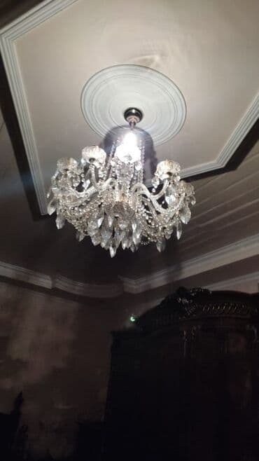 asma tavan metbex ucun: Çılçıraq, 1 lampa, Xrustal — 1