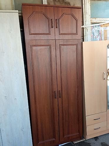 yataq otağı ucun dolaplar: 3 qapılı, Güzgülü, Ağ, Digər material, Açılan, Düz dolab — 3