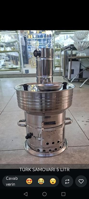 samovar od: Türk od samavarı nerjavika 4li 5 li 6 li var — 1