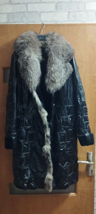 dublyonka dublonka дублёнка: Palto, 3XL, rəng - Qara — 1