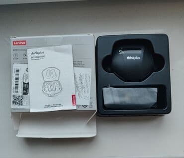 işlenmiş mikrovalnovka: Новый Беспроводные (Bluetooth) Наушники, Lenovo, цвет - Черный — 1
