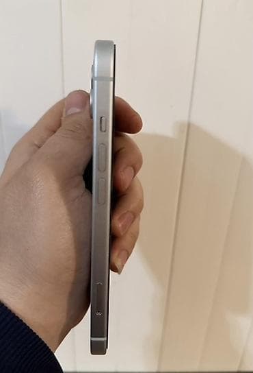 apple 4s əsli: IPhone 15, 128 GB, Ağ, Face ID — 4