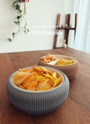 uşaq üçün yemək qab dəsti: Müasir dizaynlı bölməli qəlyanaltı qabı - 3 bölmədən ibarət praktik — 1