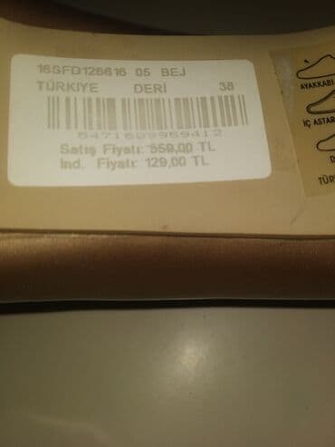 Ölçü: 38.5, Yeni — 2