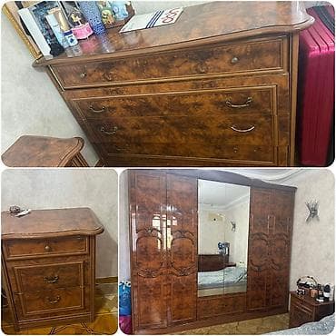 kamotlar mebel: Dest 150 azn. Dolab+ 2 tumba+ kamod. Kamodun güzgüsü var. Ünvan — 1