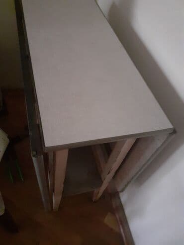 раскладной стол на кухню: Кухонный стол, Б/у, Раскладной, Прямоугольный стол — 4