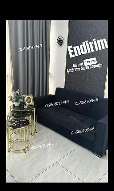 Sifarişlə ofis mebeli: Divan, Qonaq otağı üçün, Parça, Bazalı, Açılan, Kitab — 3