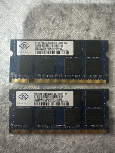 Operativ yaddaş (RAM): Operativ yaddaş (RAM) Gigabyte, 1 GB, 1600 Mhz, DDR3, Noutbuk üçün, İşlənmiş — 1