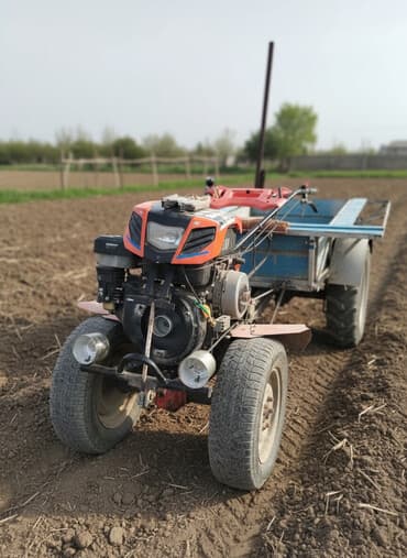 traktor ehtiyyat hissələri: Motoblok əsasında yığılmış yük daşıma arabası (mini traktor tipli) — 1