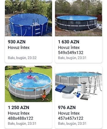 basen intex: Yeni Karkas hovuzu Intex, ≥ 10.1 m, 2501 - 3000 l — 3