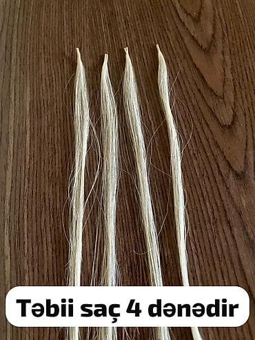 Təbii açıq rəngli saç tutamları – 4 ədəd - Rəng: açıq sarı/platin ton lalafo.az -da Təbii açıq rəngli saç tutamları – 4 ədəd - Rəng: açıq sarı/platin ton