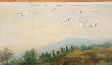 cipsi sekilleri: Satılır rəsm əsəri. Şəlalə. Kətan, yağlı boya. 2009. Ölçüsü 45x60 — 3