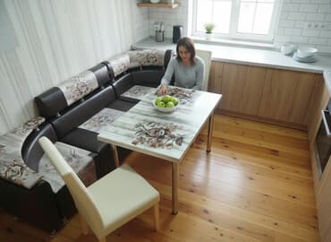 lalafo az ucuz tap stol stul: Mətbəx üçün, İşlənmiş, Açılmayan, Dördbucaq masa, 2 stul — 1