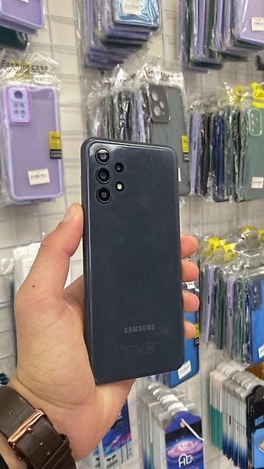 deri sumka: Samsung Galaxy A13, 128 GB, rəng - Boz, İki sim kartlı — 1