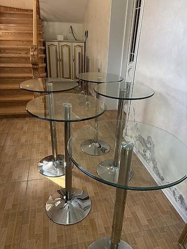 Bar masası, Açılmayan, Şüşə, Yumru masa