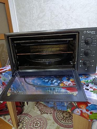 elif soba: Duxovka Silver, Elektrik, rəng - Qara, Ayrıca dayanan — 3