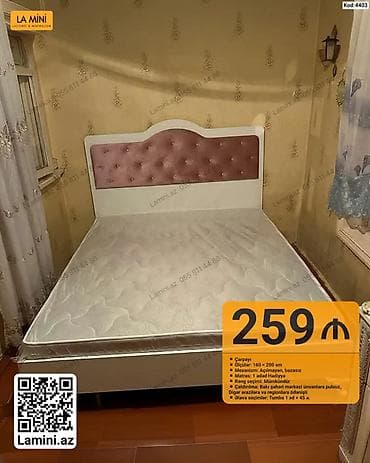 Çarpayı – model Kod: 4403 - Ölçü: 160 × 200 sm - Mexanizm: açılmayan — 1