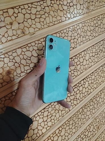 iphone pro max 13 dubai: IPhone 11, 64 GB, Göy, Simsiz şarj, Face ID, Sənədlərlə — 4