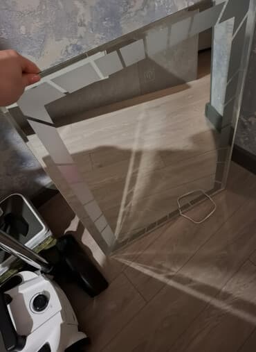 зеркало аз: Зеркало Настенное, Квадрат, Декоративное, С подсветкой — 1