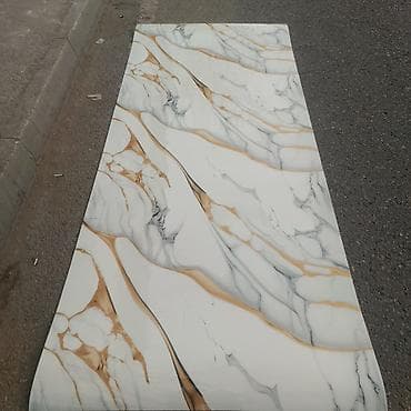 Mərmər effekti verən PVC divar panelləri. Arxasi izolesiyalidi su nem