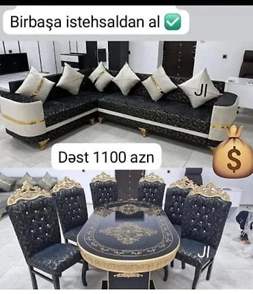 Yeni, Künc divan, Qonaq otağı üçün, Açılmayan