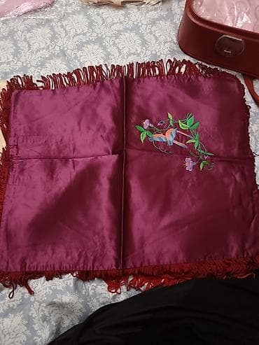 ipek parça: Zərif ipək kəlağayı dəsti - Material: parıltılı, yumşaq ipək/parça - — 2