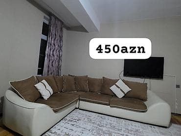 ofis divan: Künc divan – 450 AZN - Forma: L‑şəkilli künc divan - Rəng: Qəhvəyi — 1