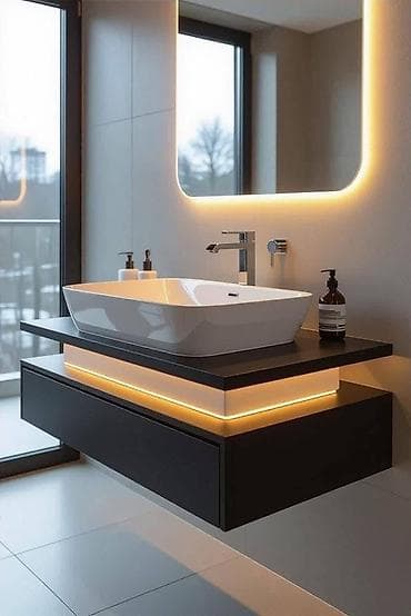 hamam şkafı: Düz dolab, Hamam üçün, Açılan, Korpuslu, 2 qapılı — 3