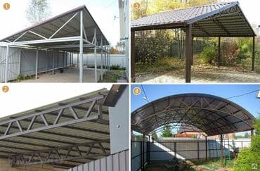 Профнастил: Metal konstruksiyalı avtomobil damı çərçivəsi, nəqliyyat vasitələrini — 7