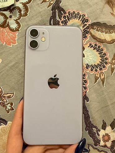 iphone 11 red: IPhone 11, 128 GB, Deep Purple, Zəmanət, Face ID — 1