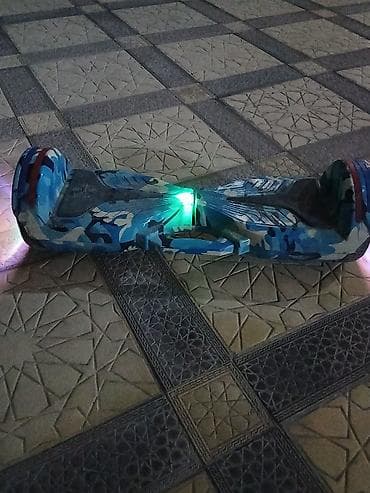 dini suvenir: LED işıqlı hoverboard (özözünə tarazlanan skuter) - Dizayn: Göy rəng — 1