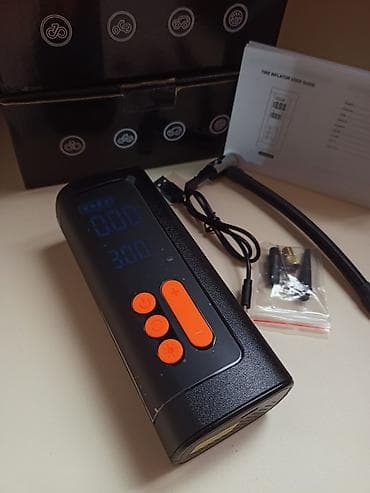 hava kampressor: Portativ akkumulyatorlu hava kompressoru (təkər şişirən) — 3