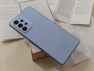 kredit samsung a50: Samsung Galaxy A53 5G, 128 GB, rəng - Mavi, Zəmanət, Düyməli, Sensor — 6