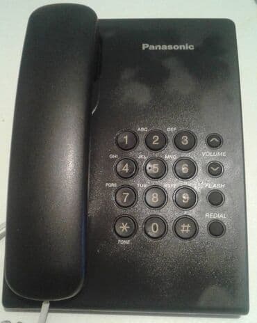 sadiq nomreler: Stasionar telefon Panasonic, Simli, Yeni — 3