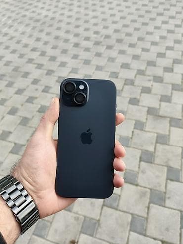 şarj: IPhone 15, 128 GB, Qara, Simsiz şarj, Face ID, Sənədlərlə — 1