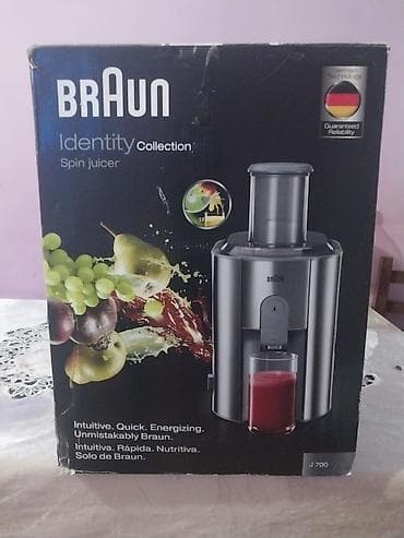 Braun Identity Collection J700 şirəçıxaran - Tip: Spin juicer