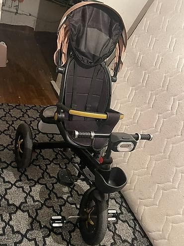 oyuncaq ekskavatorlar: Uşaq üçün 3 təkərli velosiped-araba (transformer) - 2-si arxada, 1-i — 7