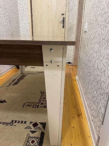 metbex wkafi: Mətbəx masası, İşlənmiş, Açılmayan, Laminat, Dördbucaq masa — 4