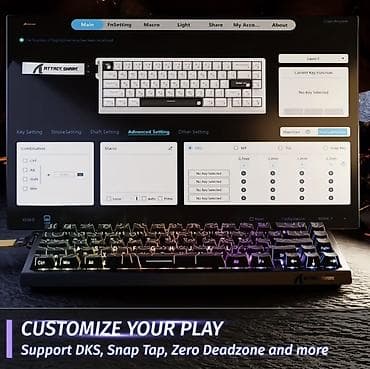 klaviatura apple: RGB işıqlanmalı mexaniki klaviatura (kompakt 65%/75% layout) Tepteze — 9