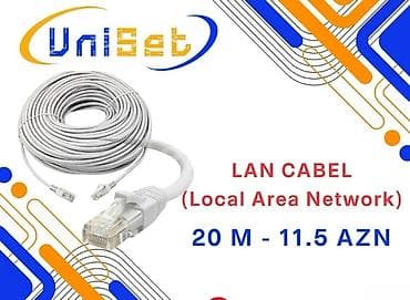 cib modemi: Lan kabel 20metr Şəhər: Bakı Malın tipi: Kabellər və adapterlar — 1