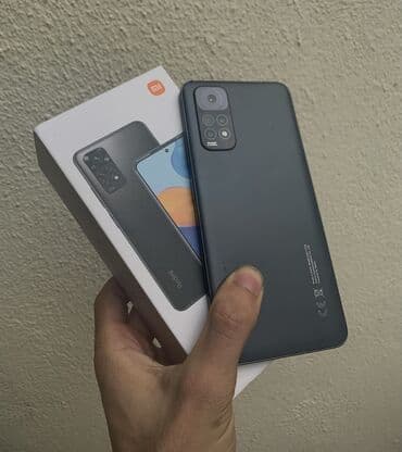 telefon iphone 10: Redmi Note 11, 128 GB, rəng - Qara, Barmaq izi, Face ID — 1