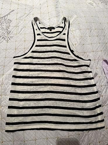 Massimo Dutti qadın maykası - Model: Zolaqlı racerback (arxa hissəsi