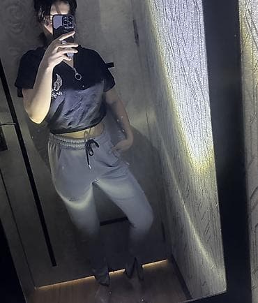 balaca xonca: Şalvar, Adidas, Standart, rəng - Boz — 1