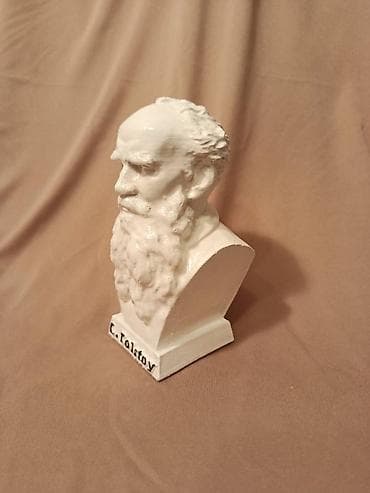 statuetka heykel: Fiqur, Gips, rəng - Ağ — 10