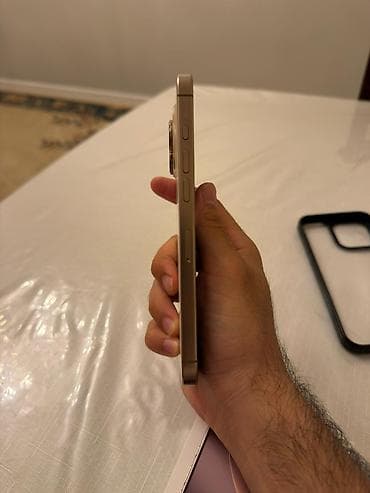 IPhone 16 Pro Max, 256 GB, Desert Titanium, Barmaq izi, Simsiz şarj, Face ID — 5