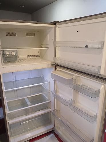 televizor kreditle satisi: 2 qapılı Hoffman Soyuducu Satılır, rəng - Gümüşü, Dispenserli — 2