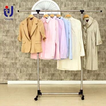 вешалка потолочная для сушки белья: Asılqan Ölçü:80p×160 Bu sadə və gözəl Dizayinla hazirlanmiş paltar — 1
