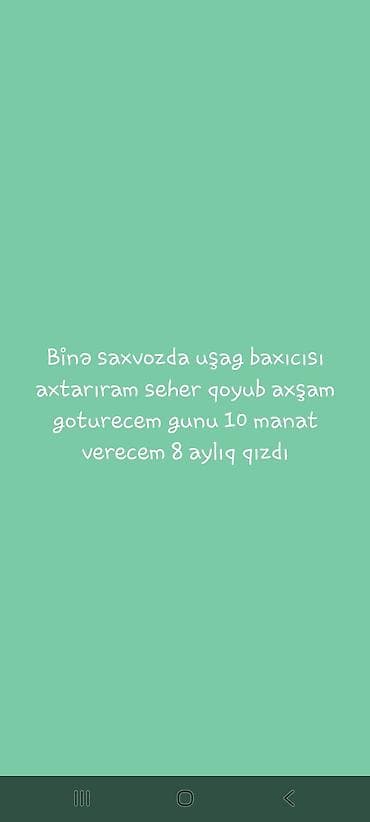 it adlari azerbaycan: Uşaq baxıcısı axtarılır – Binə (saxvozd). Səhər uşaq gətiriləcək — 1