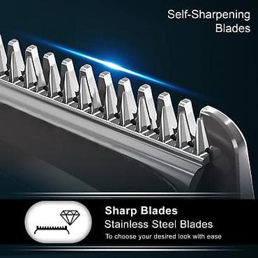 тример: VGR V 107 - 5in1 trimmer dəsti / Shaver / 600mah / İPX6 / LED Displey — 8